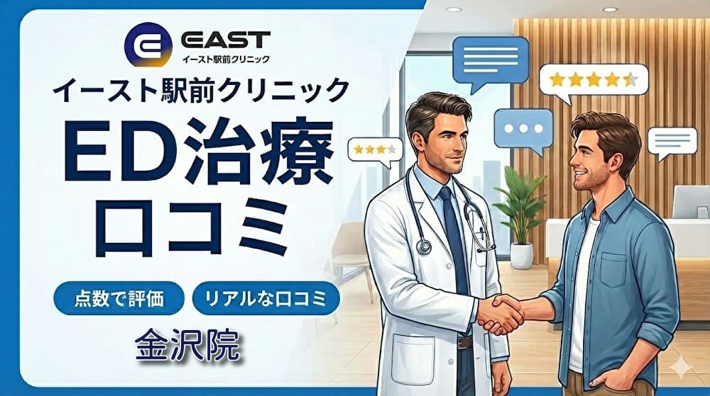 ED治療イースト駅前クリニック金沢院の口コミ＆評判！