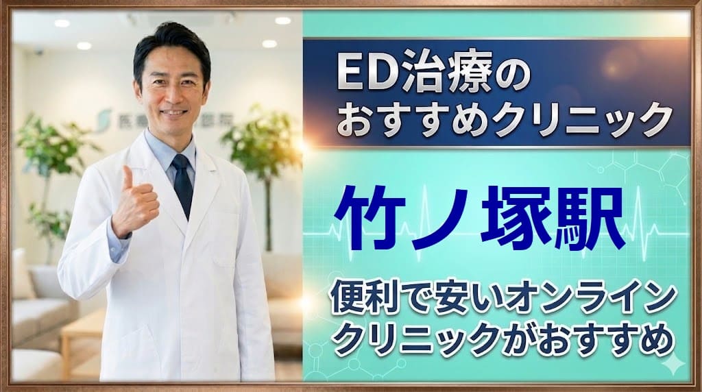 竹ノ塚駅のED治療クリニックおすすめ15選！後悔しない選び方【安い泌尿器科】